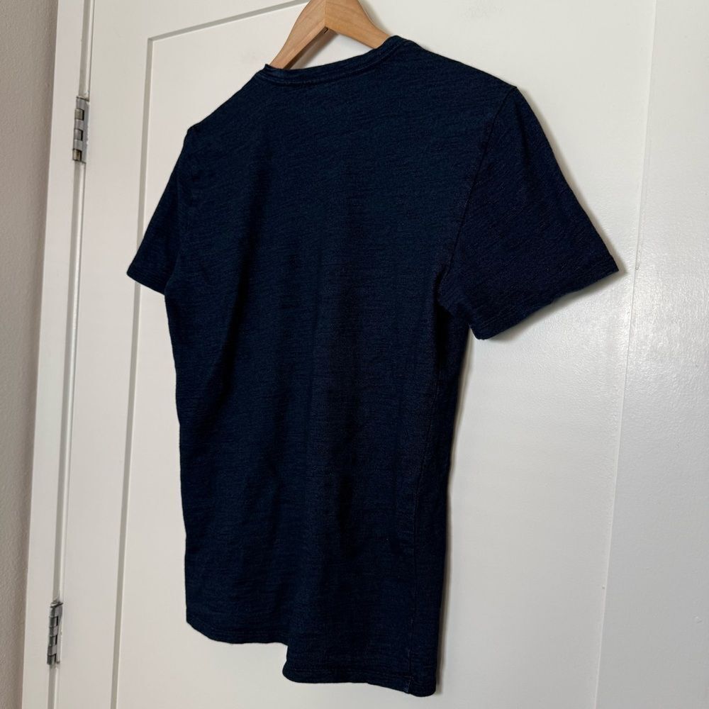Everlane T-Shirt Tee Mens Sz S Navy Short Sleeve 100% Cotton Casual Preppy - Picture 5 of 9